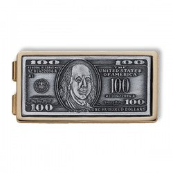 Classy Gold Tone $100 Money Clip