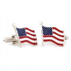 American Flag Cuff Links