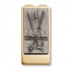 Crossed Clubs Money Clip
