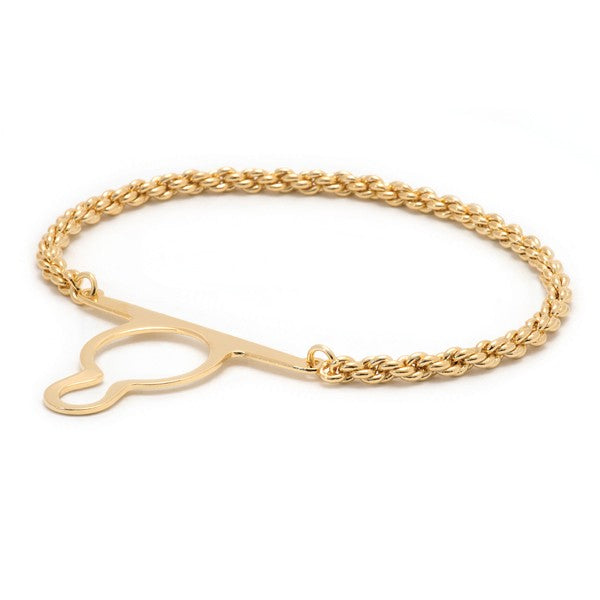 French rope hot sale gold chain