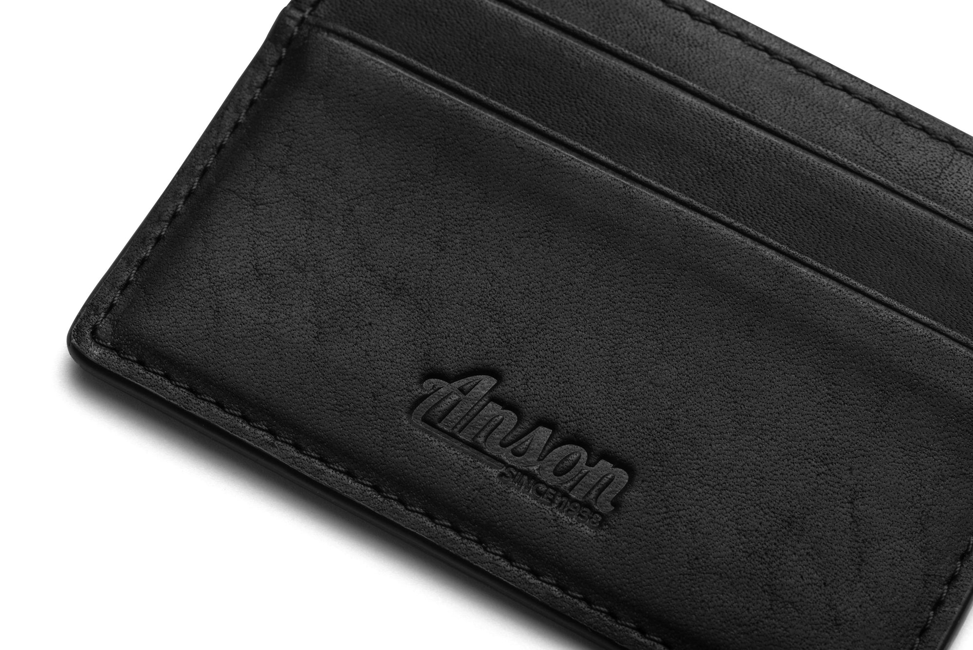 Leather Credit Card Case In Classic Essex Horween Leather