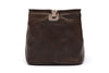 Traditional Leather Travel Bag In Brown Or Black Leather